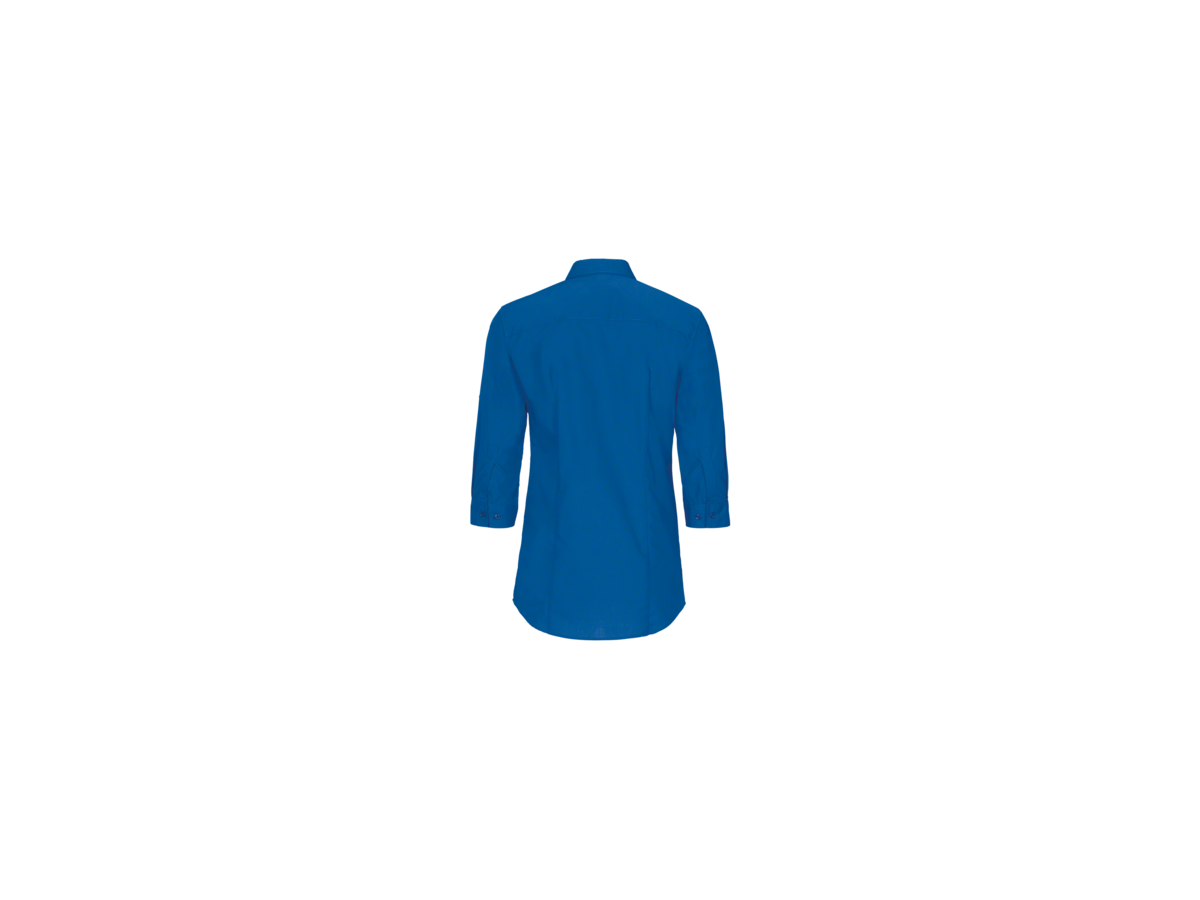 Bluse Vario-¾-Arm Perf. Gr. L, royalblau - 50% Baumwolle, 50% Polyester, 120 g/m²