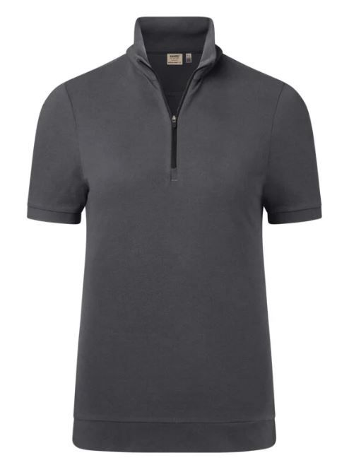 Poloshirt Mikralinar ZIP-Piqué - aus 50% BW 50 PE