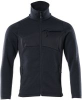 Strickpullover / Strickjacke Gr. 2XL - schwarzblau, mit Reissverschluss