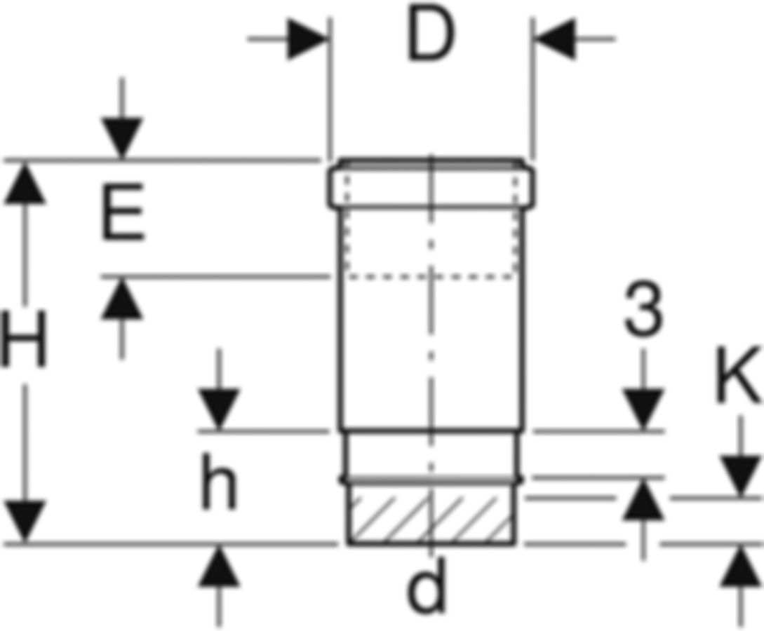 Geberit PE Langmuffe