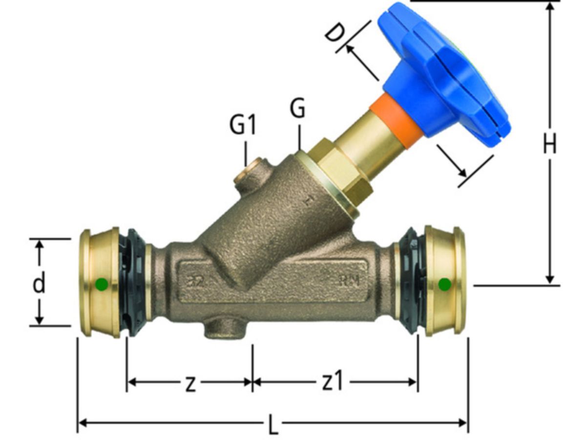 Optiflex-Flowpress-Schrägsitzventil