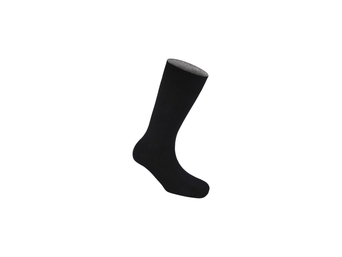 Socken Premium, Gr. L, schwarz - Mix aus Bio-Baumwolle, Polyamid, LYCRA