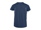 CLIQUE Ice Sport T-Shirt Gr. S - marine/weiss, 100% PES, 150 g/m²