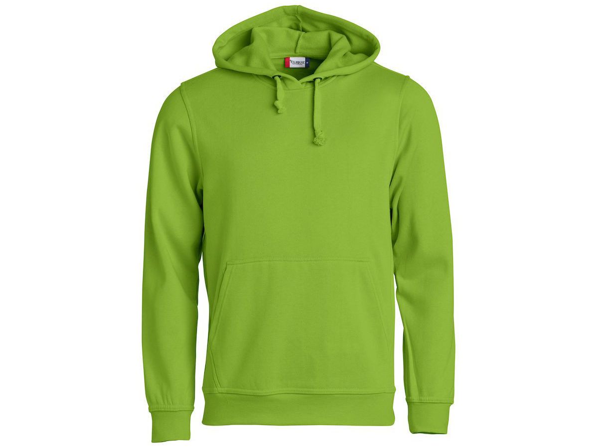 CLIQUE BASIC Hoody, hellgrün Gr. XS - 65% Polyester 35% Baumwolle 280 g/m2