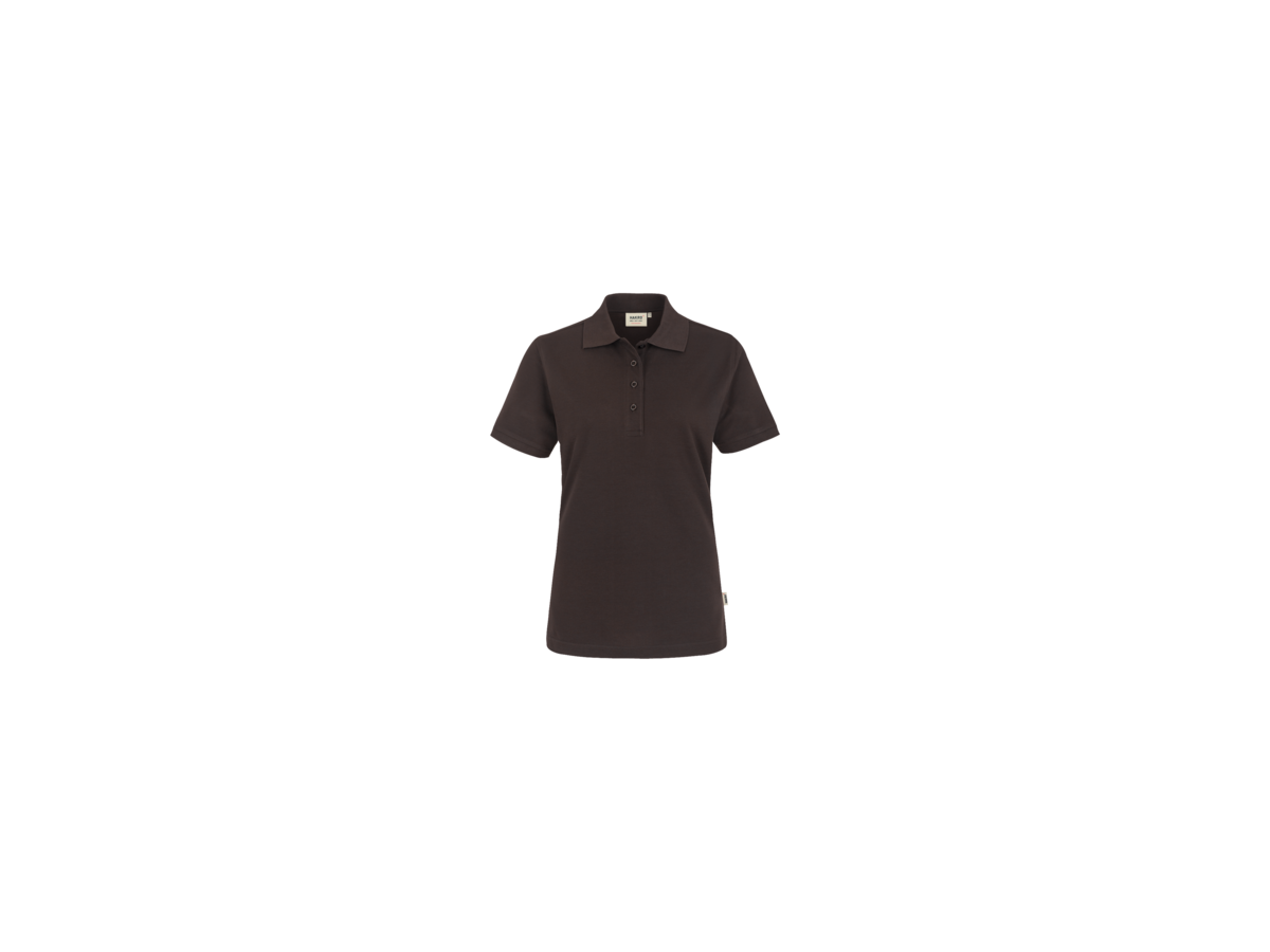 Damen-Poloshirt Perf. Gr. XS, schokolade - 50% Baumwolle, 50% Polyester, 200 g/m²