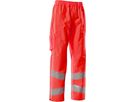 Überziehhose, Gr. 3XL - hi-vis rot, mit leichtem Futter