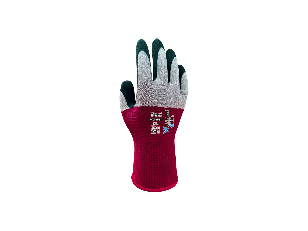 Wonder Grip Dual Handschuh - rot/weiss/schwarz