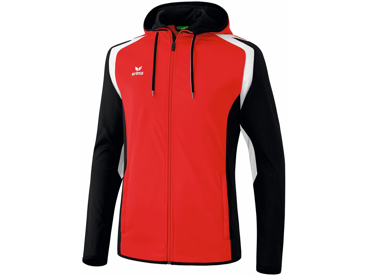 Erima Razor 2.0 Trainingsjacke - mit Kapuze rot-schwarz-weiss