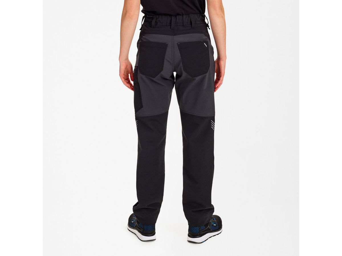 ENTIRE Damen Servicehose, Gr. 44 - Schwarz/Anthrazitgrau, 4-Wege-Stretch