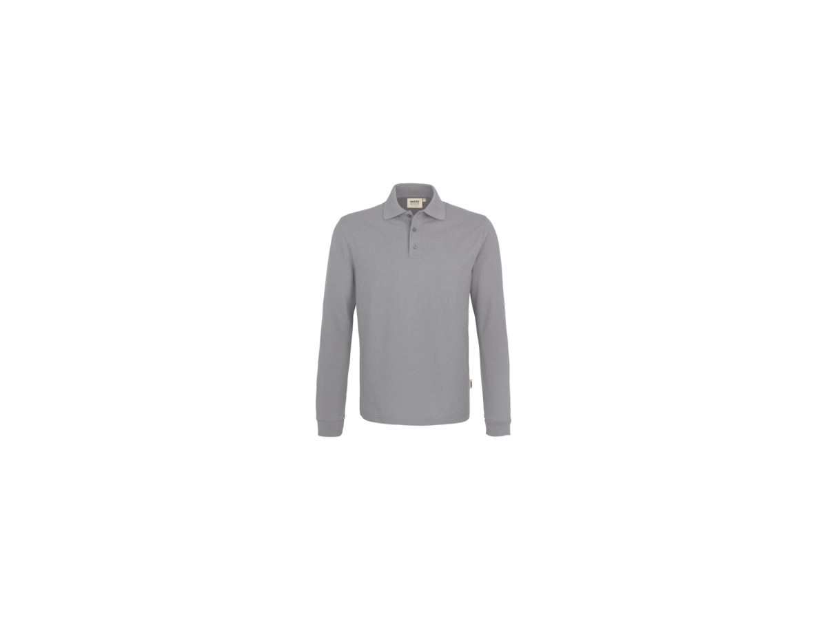 Longsleeve-Poloshirt Perf. 6XL titan - 50% Baumwolle, 50% Polyester, 220 g/m²
