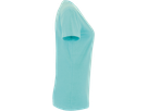 Damen-V-Shirt Perf. Gr. XL, eisgrün - 50% Baumwolle, 50% Polyester, 160 g/m²
