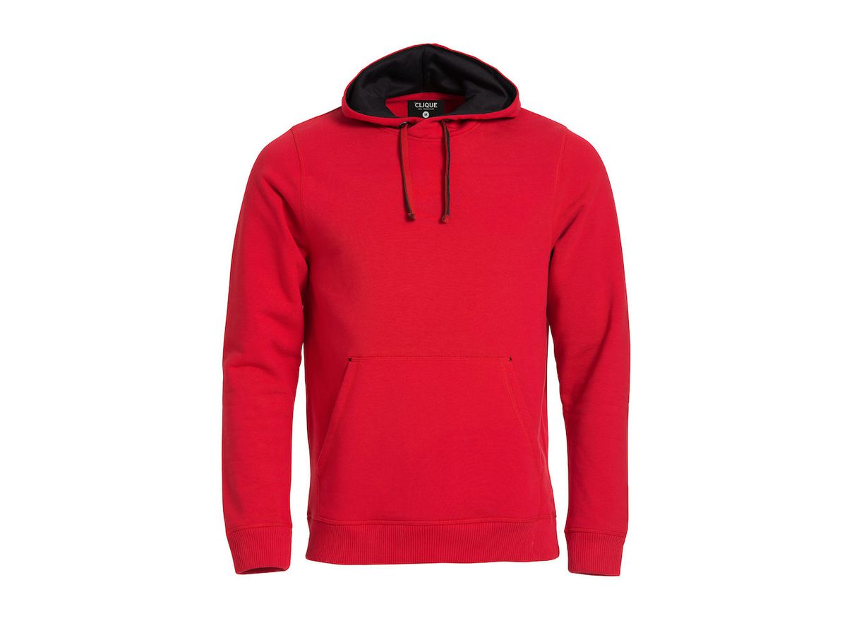 CLIQUE Classic Hoody Gr. XS - rot, 80% CO / 20% PES, 300 g/m2