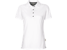 Damen-Poloshirt Cotton-Tec Gr. L, weiss - 50% Baumwolle, 50% Polyester