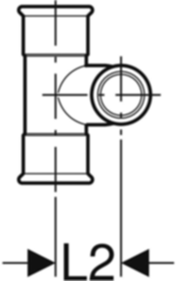 Mapress C-Stahl Kreuzstück 90°