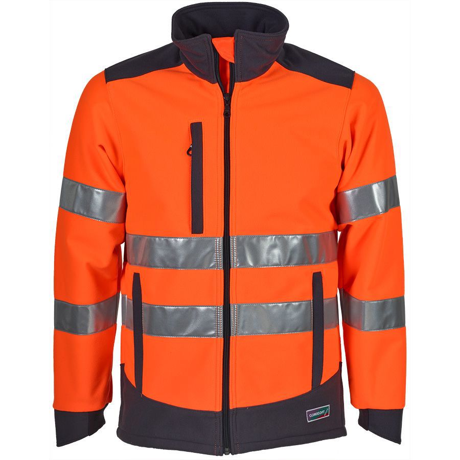 Warnschutzjacke mit 2 Reflexstreifen - CLIMASOFT REFLEX