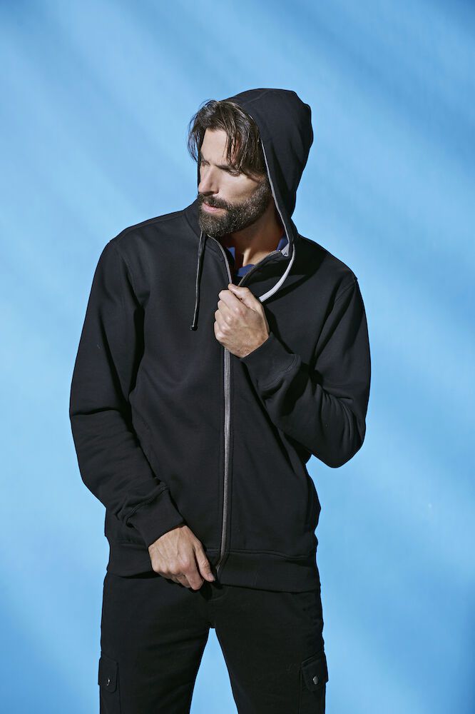 CLIQUE Classic Hoody full zip - 60% Baumwolle, 40% Polyester