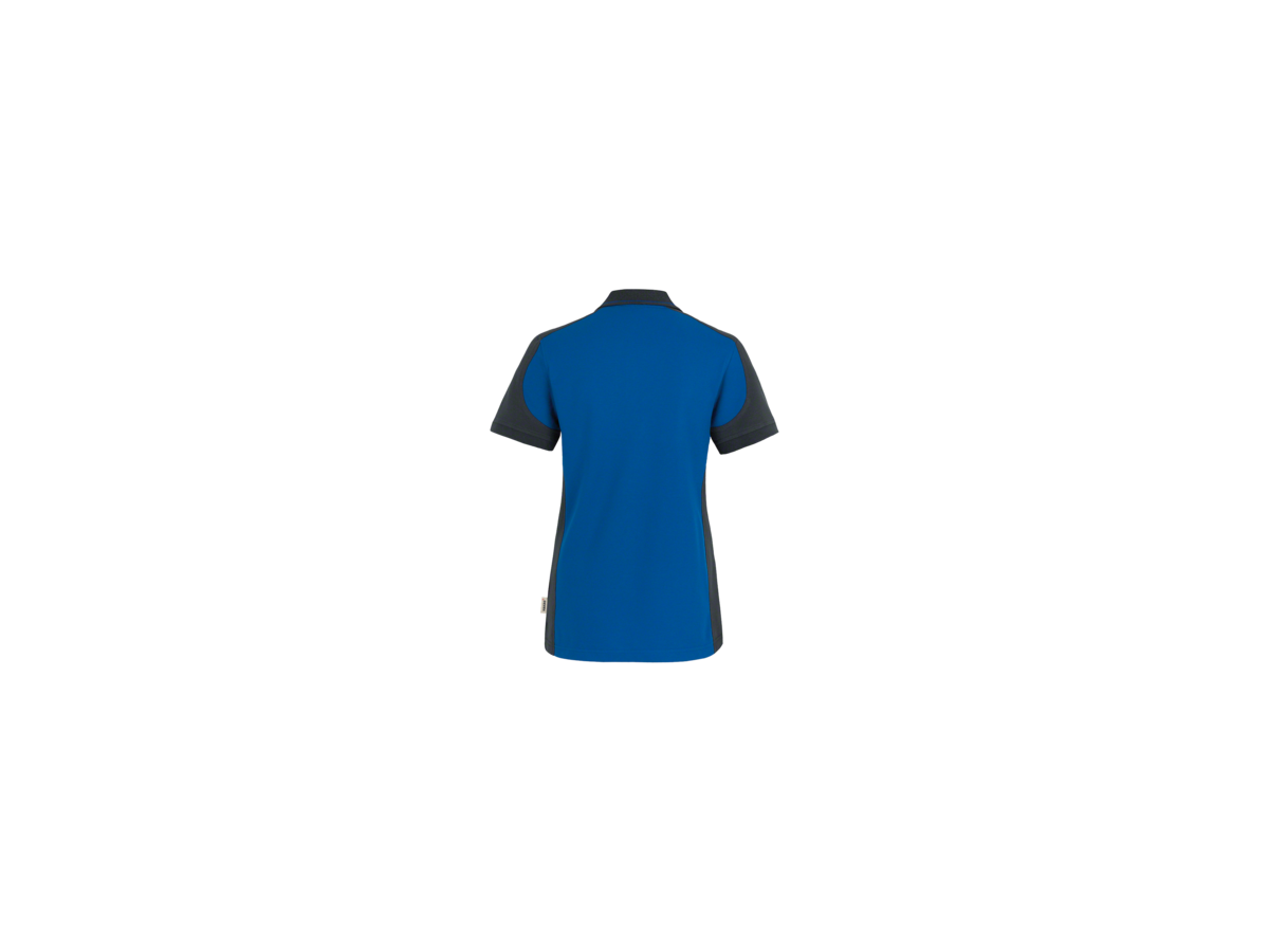 Damen-Polosh. Co. Perf. S royalb./anth. - 50% Baumwolle, 50% Polyester, 200 g/m²