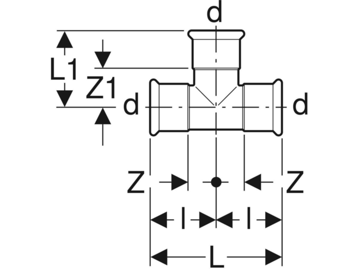 Mapress Therm T-Stück egal