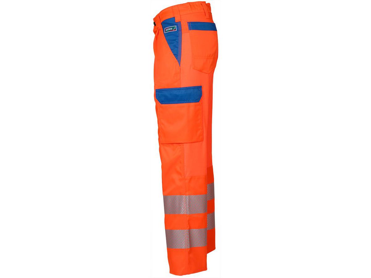 Warnschutzhose, leuchtorange/blau - ESTATE REFLEX, Gr. 48