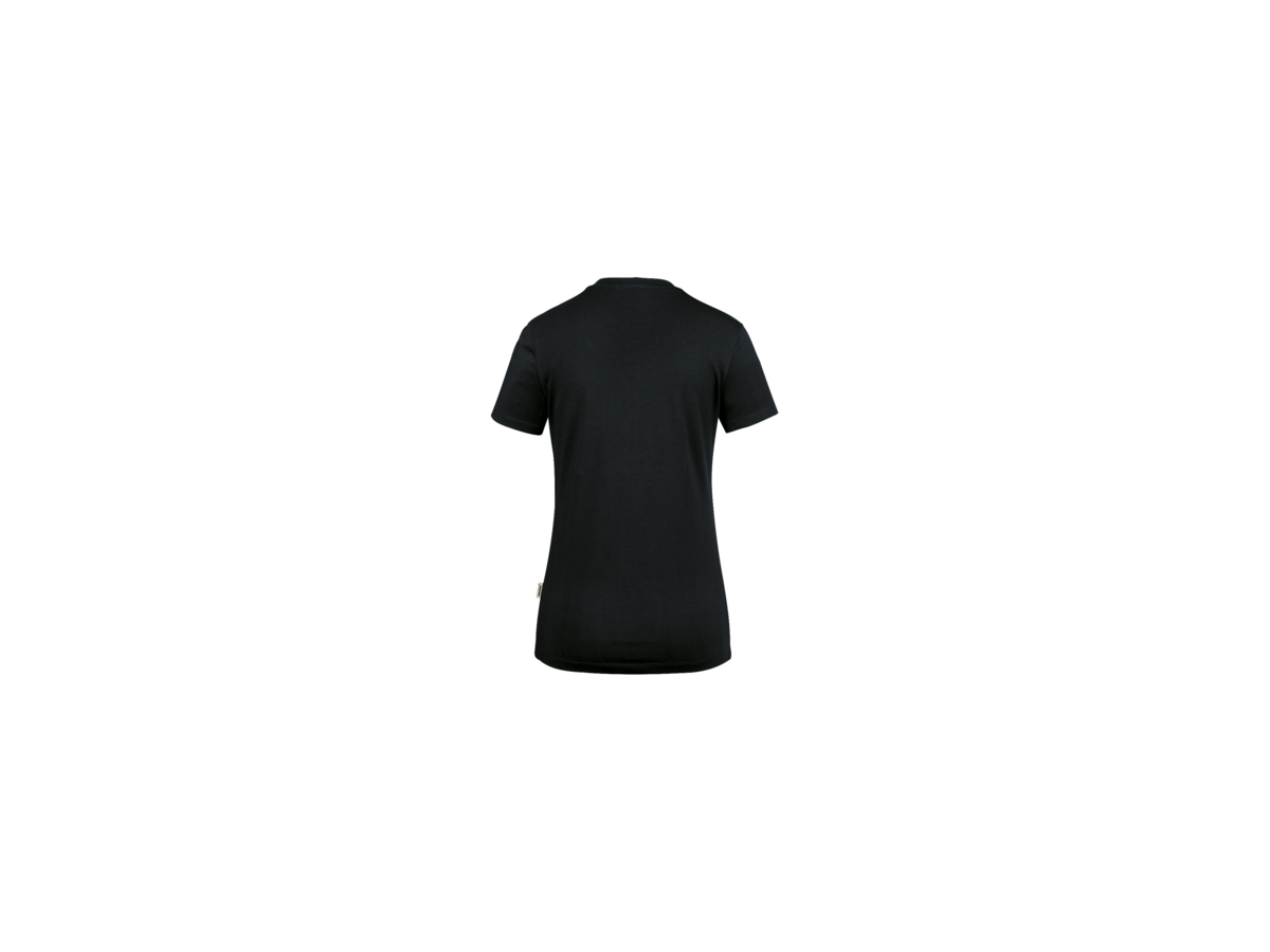 Damen-V-Shirt Stretch Gr. S, schwarz - 95% Baumwolle, 5% Elasthan, 170 g/m²