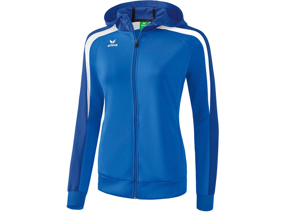 Liga 2.0 Trainingsjacke + Kapuze - new royal/true blue/weiss, 100% PES