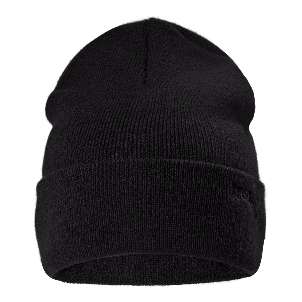 Strickmütze mit Reflexfaden, One Size - schwarz, 100% Polyacryl