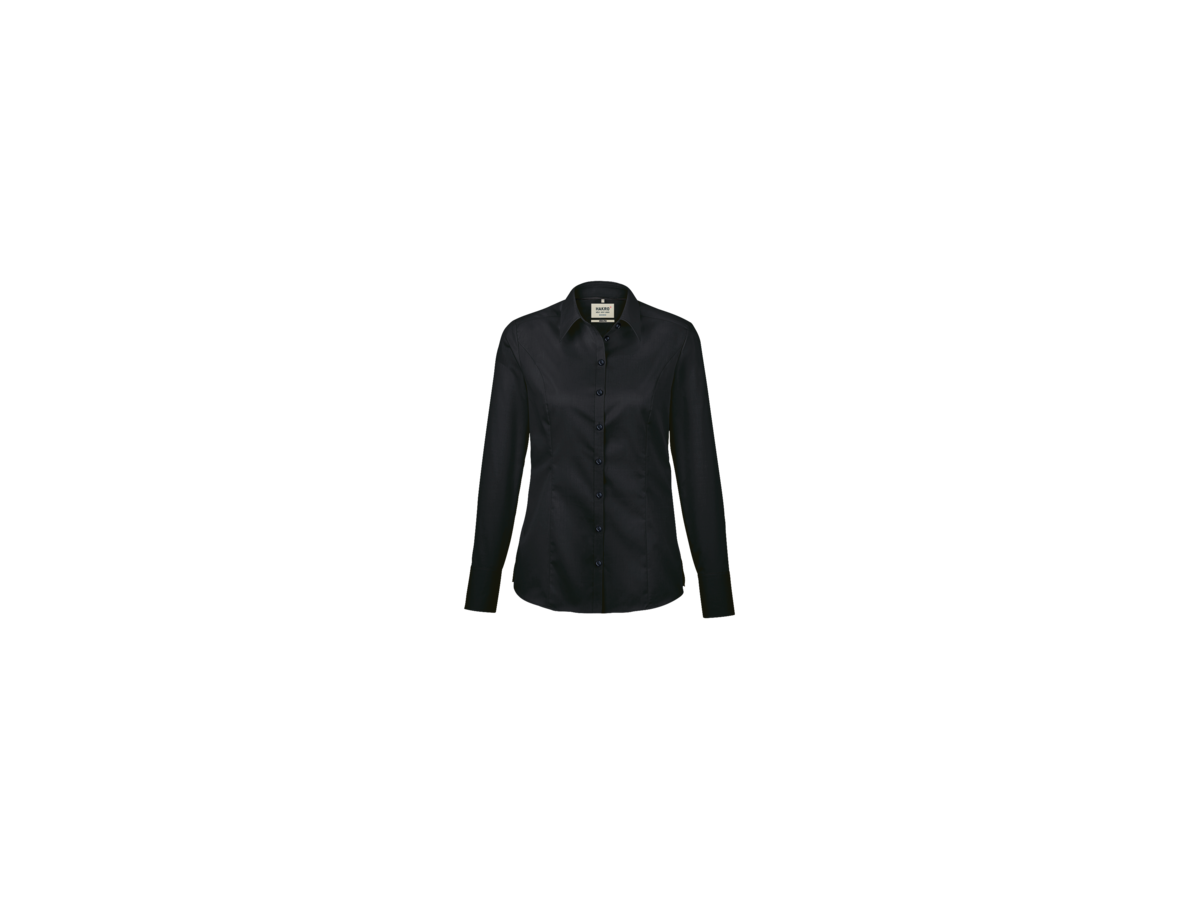 Bluse 1/1-Arm Business Gr. 2XS, schwarz - 100% Baumwolle, 120 g/m²