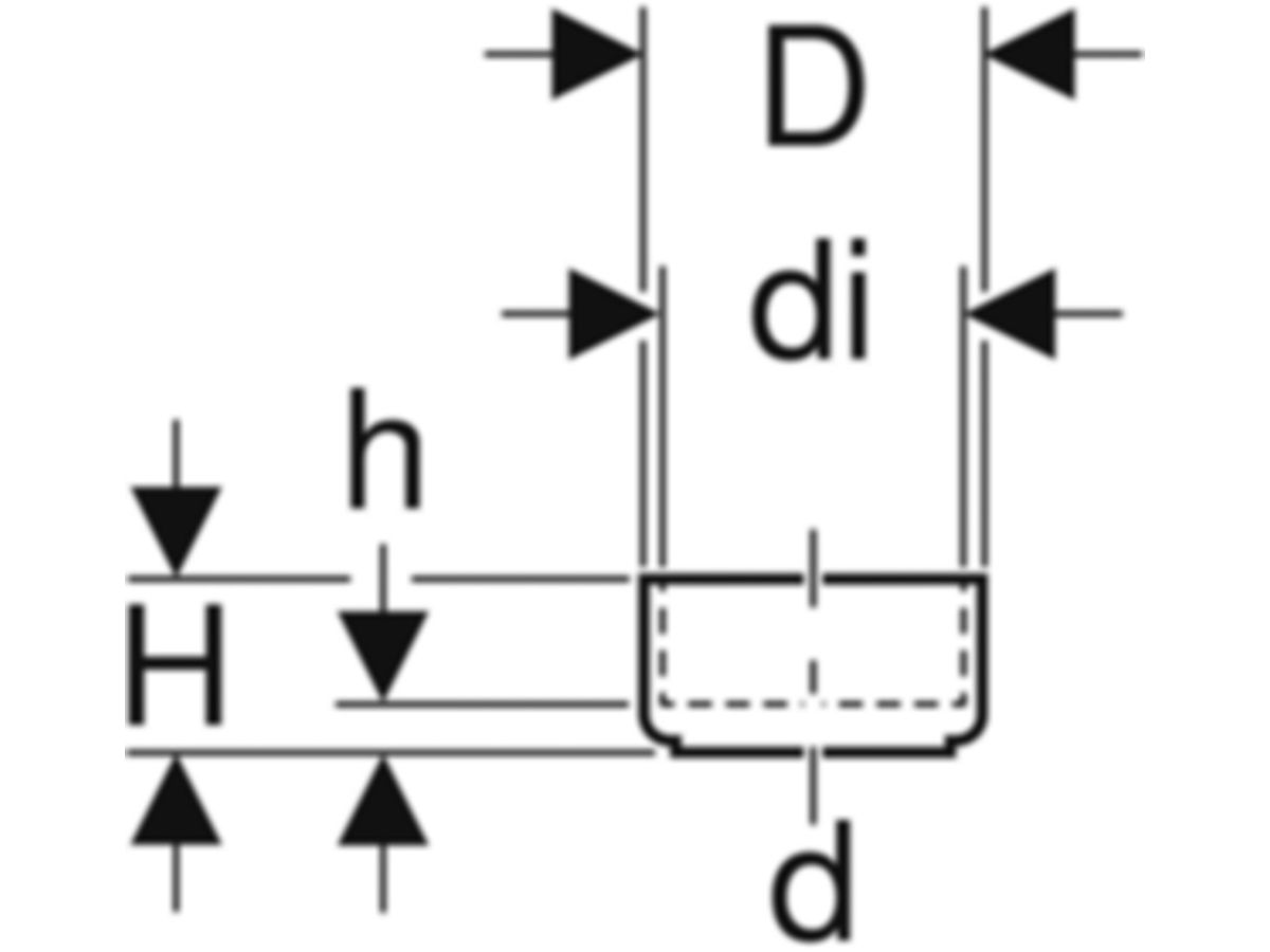 Geberit Bodenklosettmuffe 110