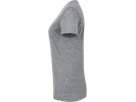 Damen-V-Shirt Classic M grau meliert - 85% Baumwolle, 15% Viscose, 160 g/m²