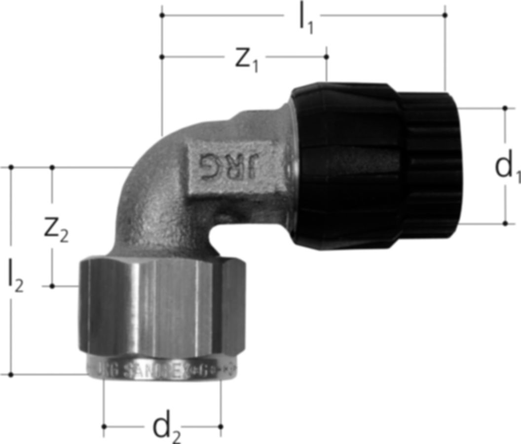 Sanipex MT-Übergangs-Winkel IG