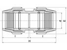 Plasson-Verbdg. Nr.7010 20 mm