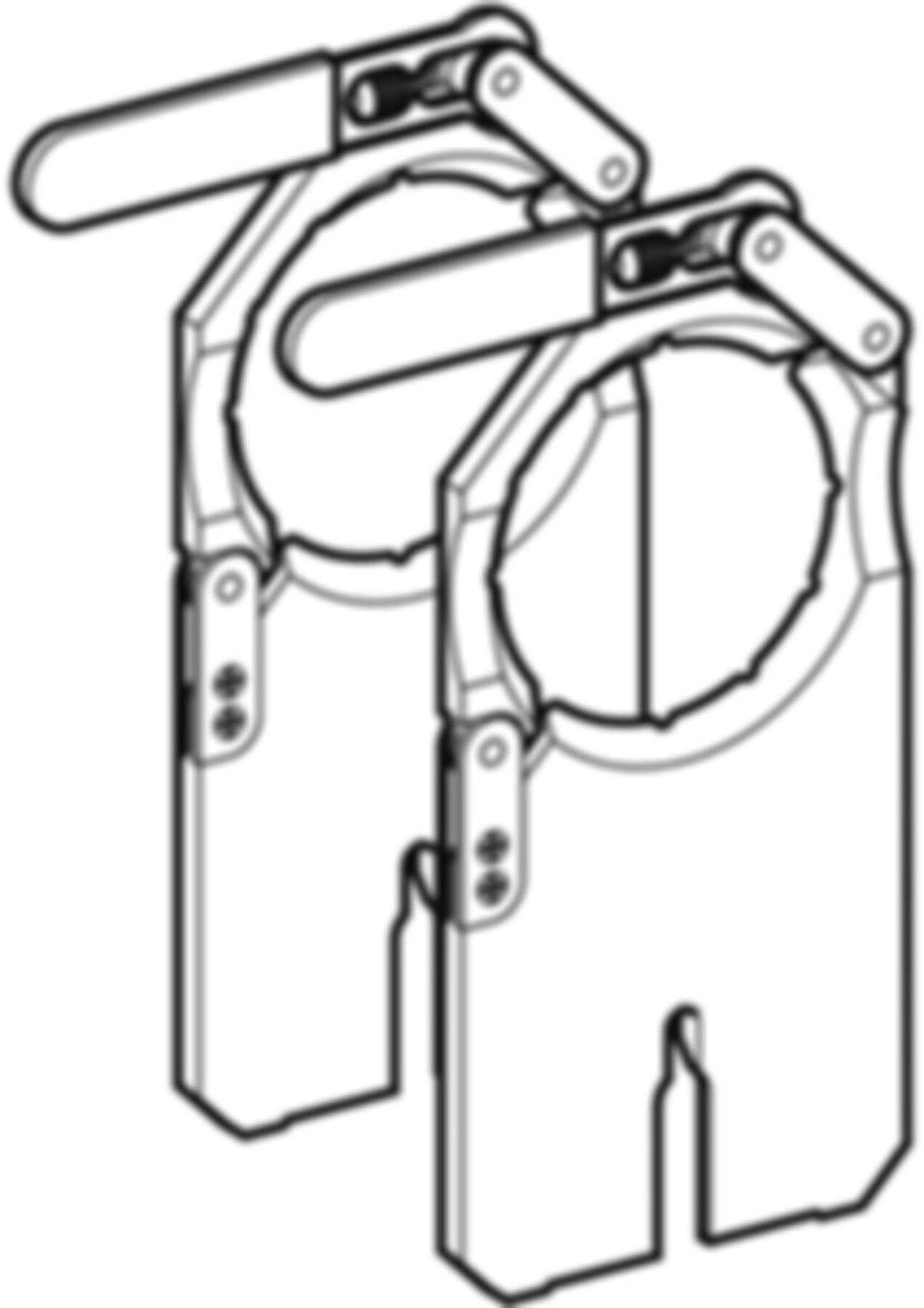 Geberit Aupspannplatten-Garnitur - für Schweissm. "Media und Universal"