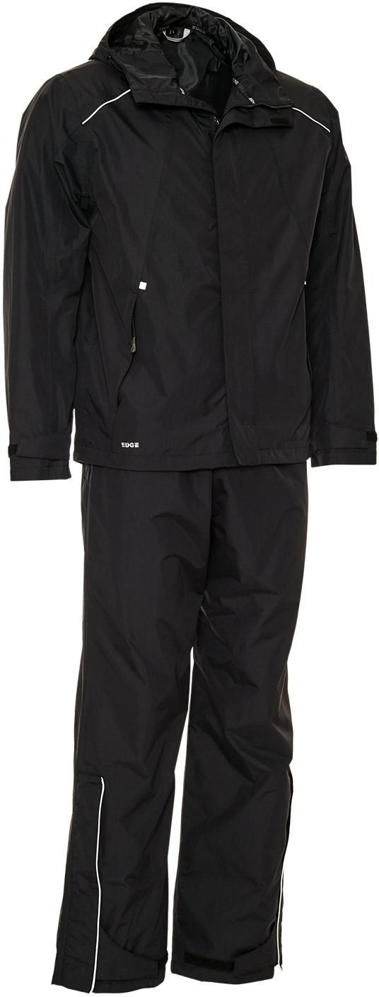 ELKA Outdoor Set-Jacke/Bundhose Gr. L - 100% Polyamid, Farbe: 010 schwarz