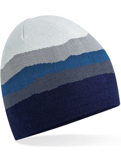Mountain Peaks Pull-On Beanie, One Size - CB394R, Beechfield
