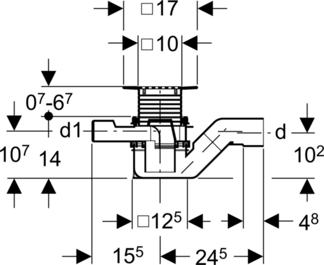 Geberit Bodenablauf CASA
