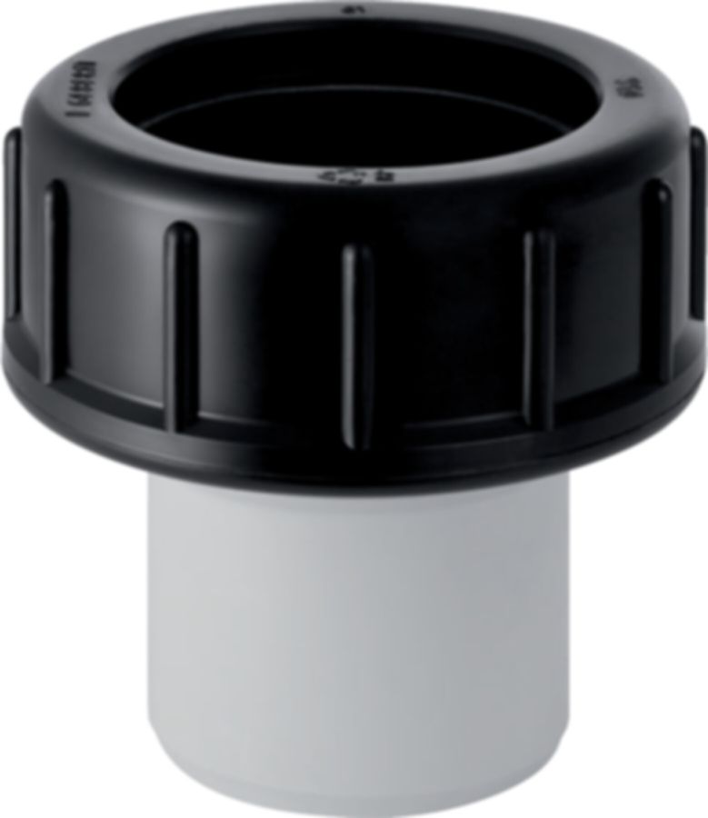 Geberit PE Stutzen mit Verschraubung - zum Kleben