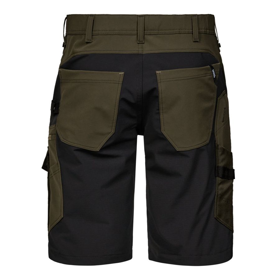 ENTIRE Arbeitsshorts Gr. 36 - Forest Green/Schwarz, 4-Wege-Stretch