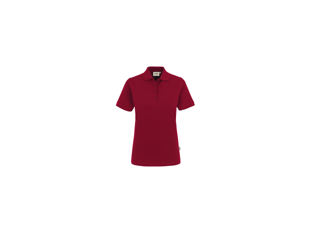 Damen-Poloshirt Classic Gr. XS, weinrot - 100% Baumwolle, 200 g/m²