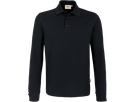 Longsleeve-Poloshirt Perf. 3XL schwarz - 50% Baumwolle, 50% Polyester, 220 g/m²