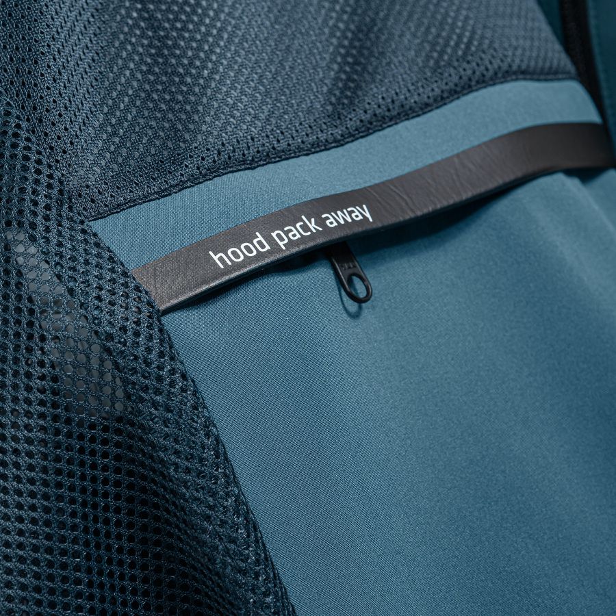 Wetterschutzjacke Zipln Herren Gr. 5XL - 88%Nylon 12%Elasthan, blau