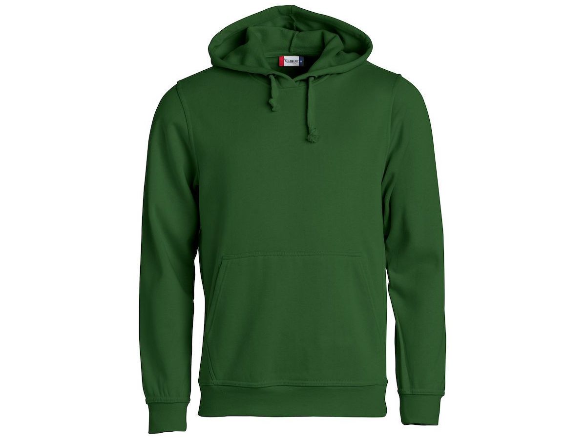 CLIQUE BASIC Hoody, flaschengrün Gr. XS - 80% Polyest. 20% Baumw. 300 g/m2