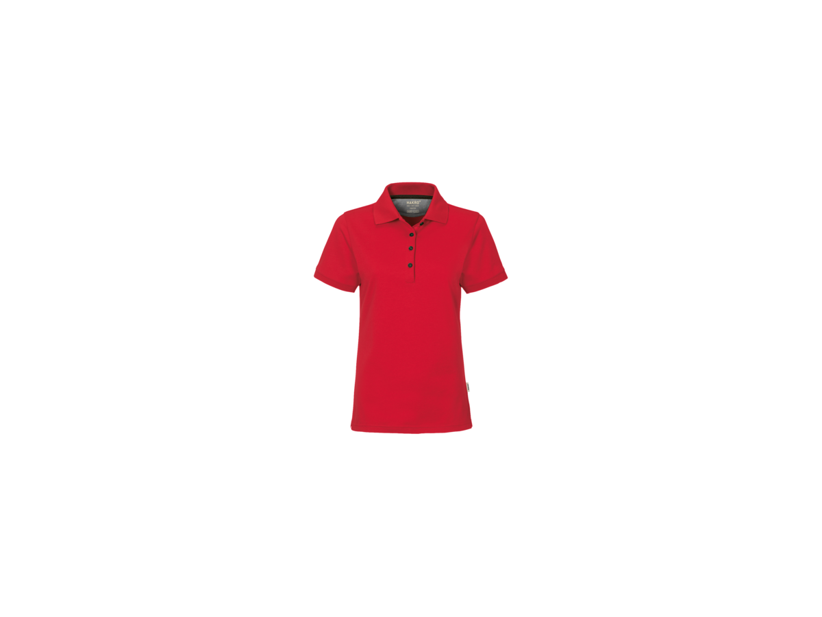 Damen-Poloshirt Cotton-Tec Gr. XL, rot - 50% Baumwolle, 50% Polyester