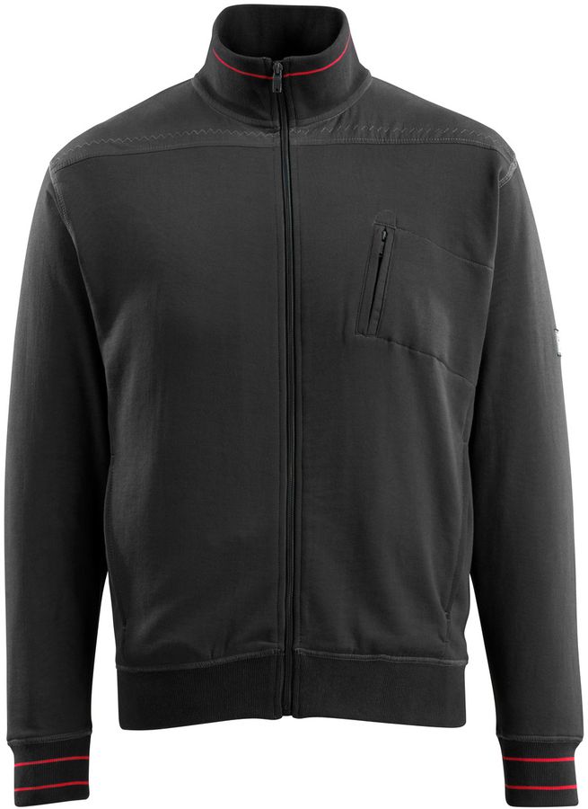 MASCOT CHANIA SWEAT CARDIGAN mit - Netzinnentasche 100% Baumwolle 350 g/m²