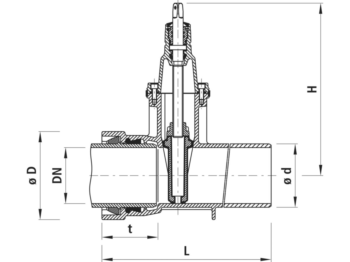 Spitzend-/Steckmuffen-Schieber BLS - 4028