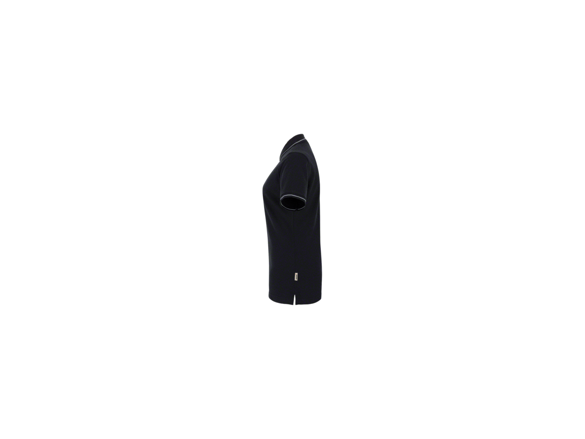 Damen-Poloshirt Casual XL schwarz/silber - 100% Baumwolle