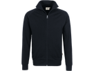 Sweatjacke College Gr. 5XL, schwarz - 70% Baumwolle, 30% Polyester, 300 g/m²