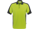 Poloshirt Contrast Perf. 3XL kiwi/anth. - 50% Baumwolle, 50% Polyester, 200 g/m²