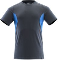 T-Shirt moderne passform Gr. 2XL ONE - schwarzblau/azurblau, 100% CO