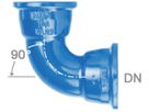 Hochdruckguss Bogen 90° 2 Steckmuffen - Fig. 2820A