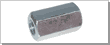 6-kt Verlängerungsmuttern ~3d vzb M10 - Pak à 100 Stk